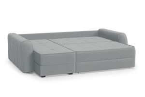 Угловой диван Кайман-12 Zara Steel 52 Спальное место