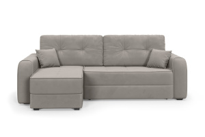 Угловой диван Кайман-12 Энерджи Лайт 810_16 (Бежево-серый) Вид спереди