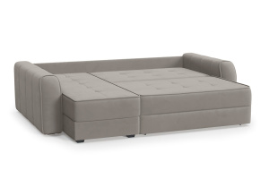 Угловой диван Кайман-12 Энерджи Лайт 810_16 (Бежево-серый) Спальное место