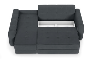 Угловой диван Кайман-12 Энерджи Лайт 810_19 Серый Ящик для белья