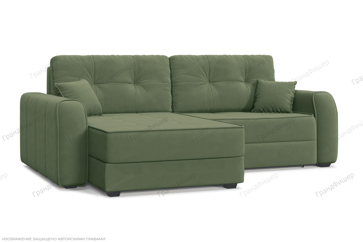Угловой диван Кайман-13 Энерджи Лайт 810/13 Вид по диагонали