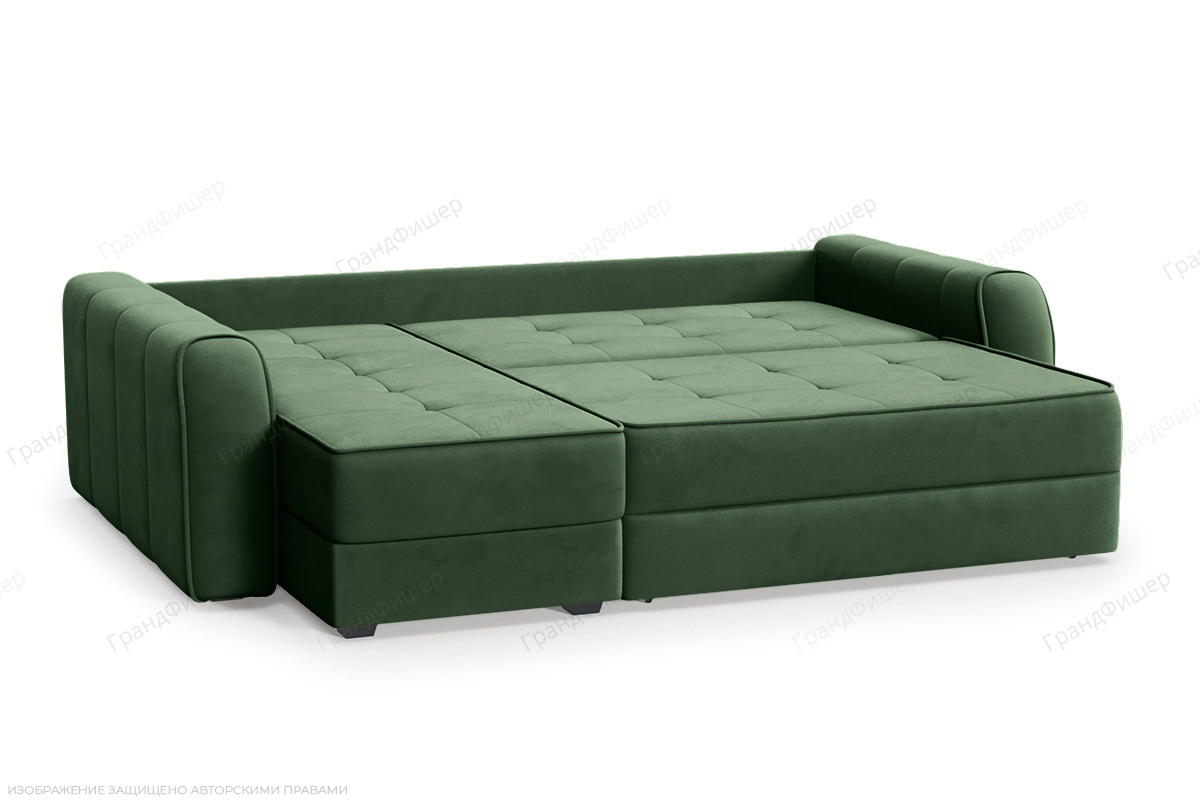 Угловой диван Кайман-12 Amigo Green Спальное место