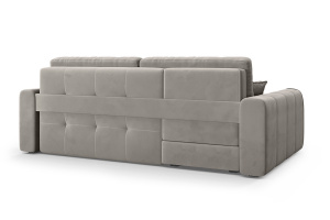 Угловой диван Кайман-12 Энерджи Лайт 810_16 (Бежево-серый) Вид сзади