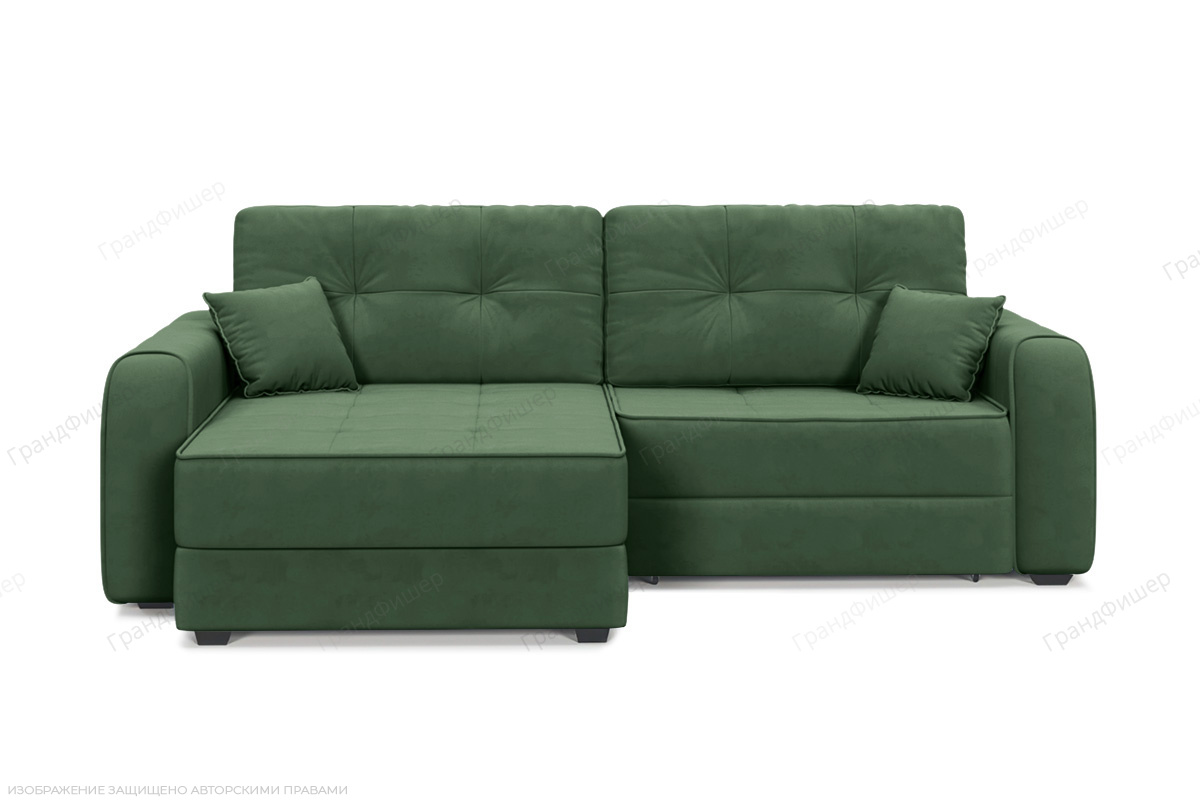 Угловой диван Кайман-13 Amigo Green Вид спереди