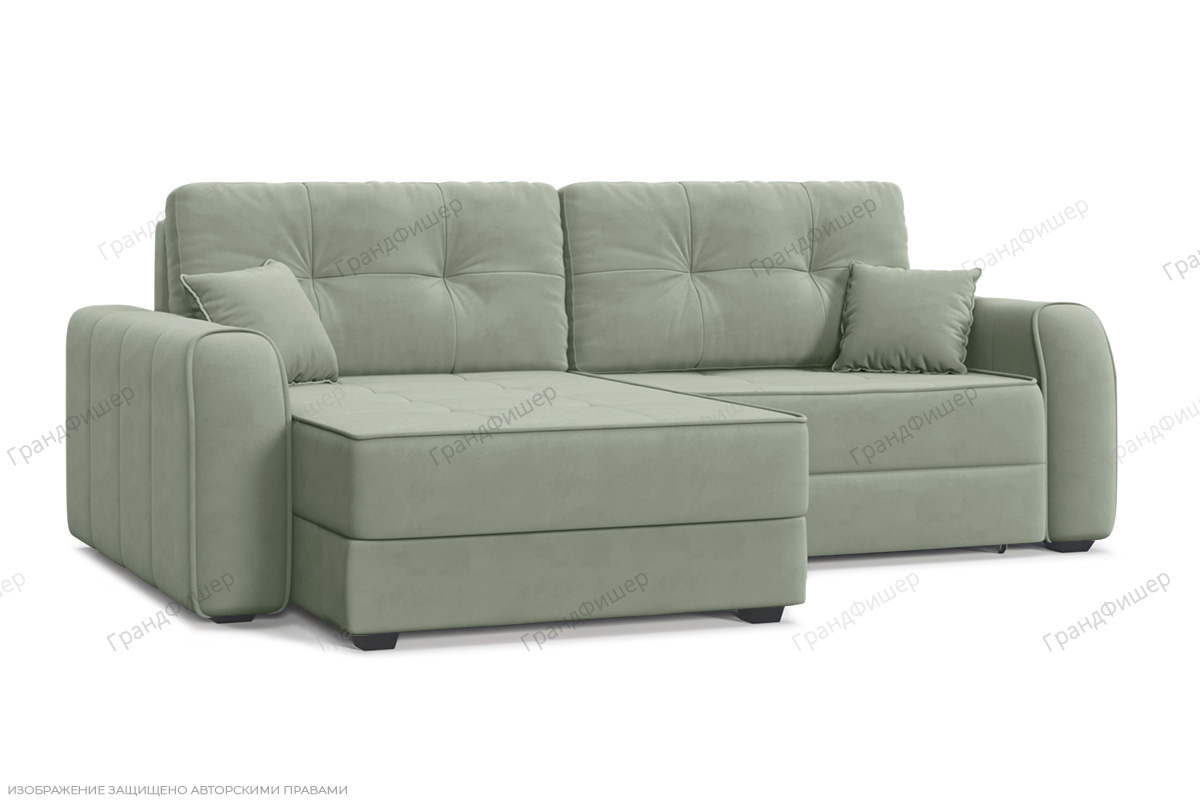 Угловой диван Кайман-13 Zara Olivo 30 Вид по диагонали