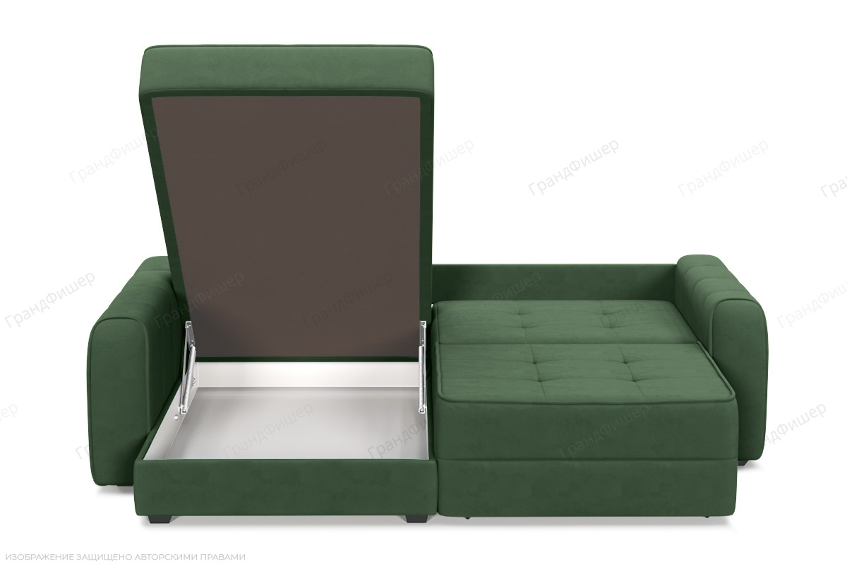 Угловой диван Кайман-13 Amigo Green Ящик для белья