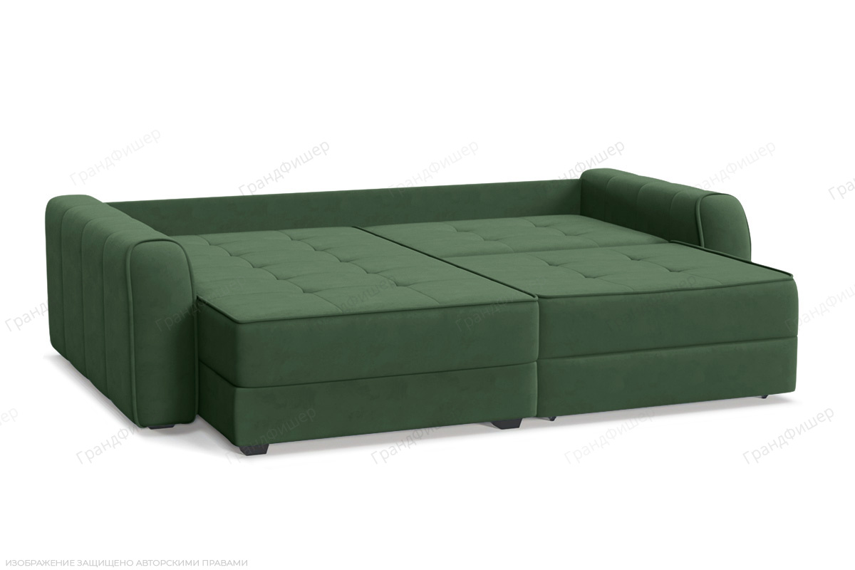 Угловой диван Кайман-13 Amigo Green Спальное место