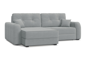 Угловой диван Кайман-13 Zara Steel 52 Вид по диагонали