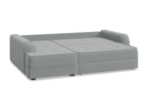 Угловой диван Кайман Zara Steel 52 Спальное место