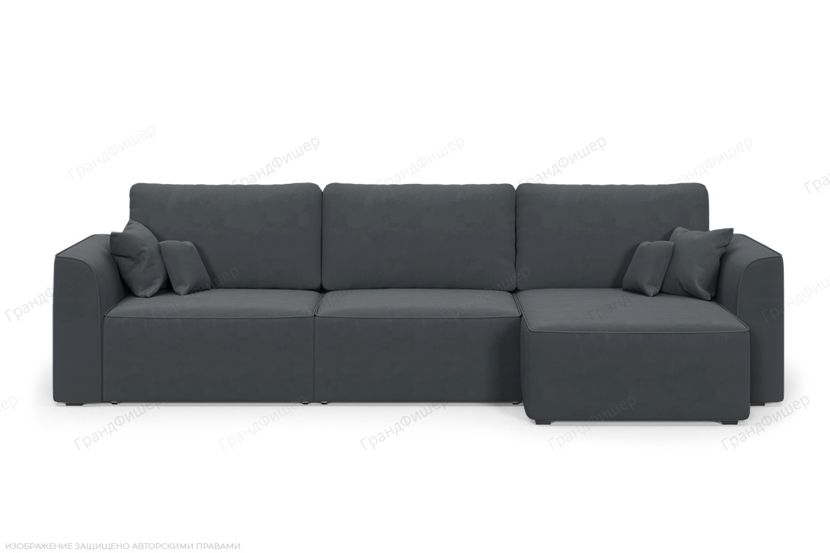 Угловой диван Сиэтл 2А Энерджи Лайт 810_19 Серый Вид спереди