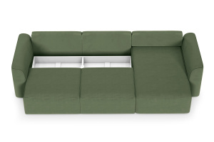 Угловой диван Сиэтл 2А Энерджи Лайт 810_13 Зеленый Ящик для белья