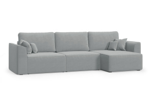 Угловой диван Сиэтл 2А Zara Steel 52 Вид по диагонали