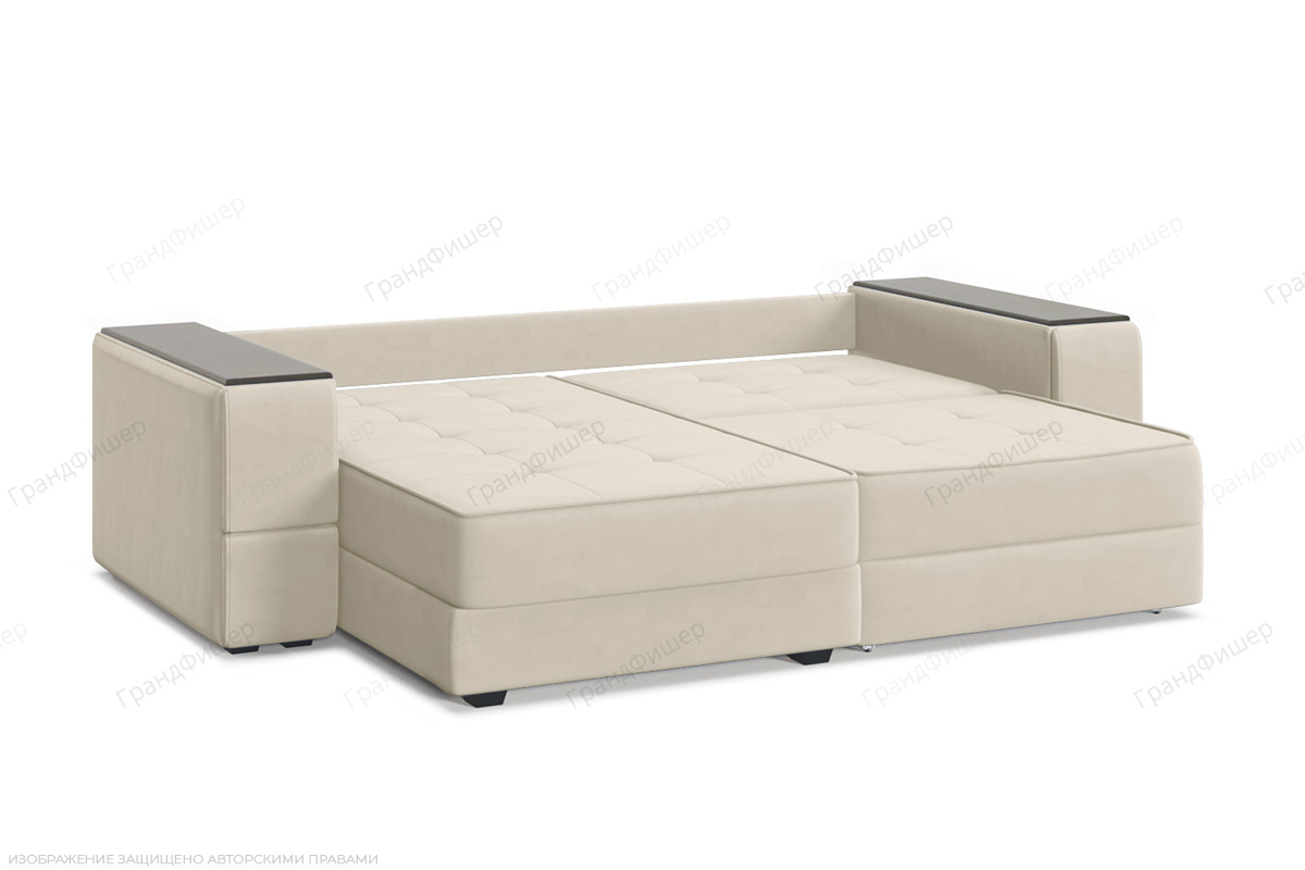 Угловой диван Кайман-5 с ящиками и столом Энерджи Лайт 810_2 Спальное место