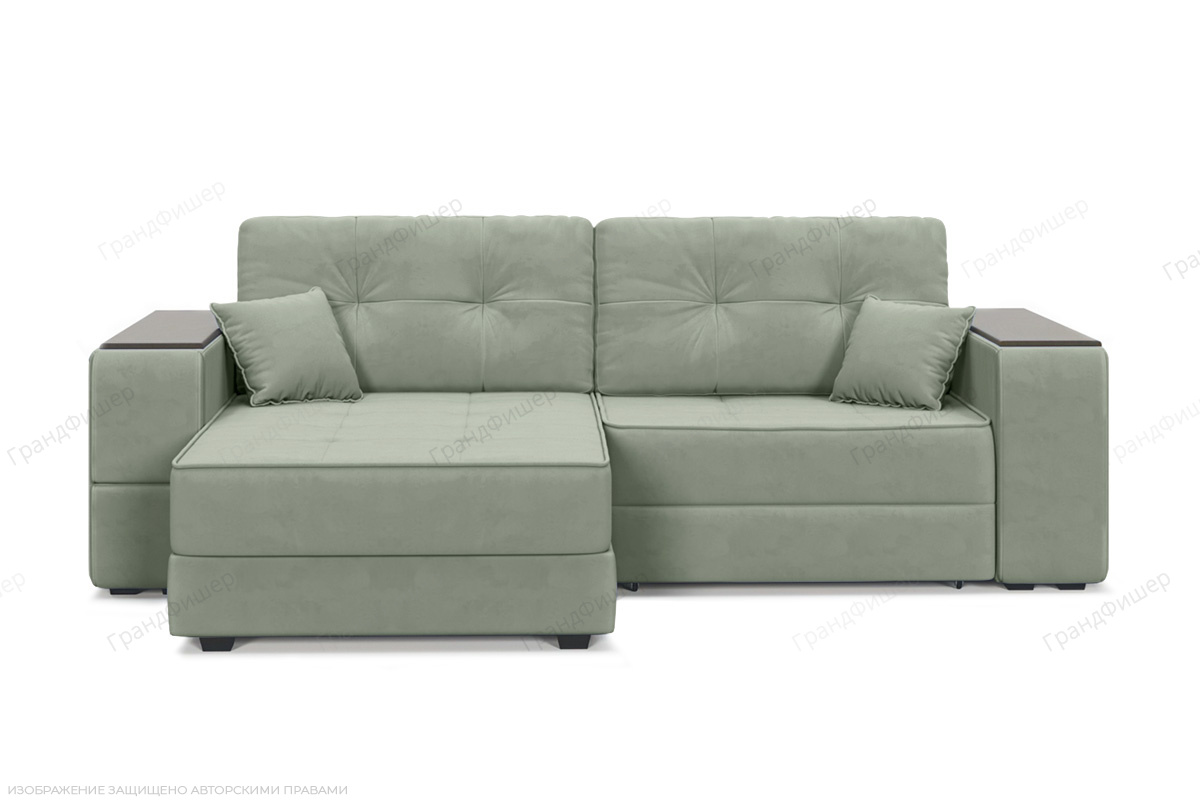 Угловой диван Кайман-5 с ящиками и столом Zara Olivo 30 Вид спереди