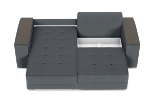 Угловой диван Кайман-5 с ящиками и столом Энерджи Лайт 810_19 Серый Ящик для белья