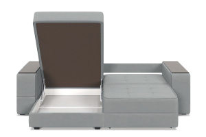 Угловой диван Кайман-5 с ящиками и столом Zara Steel 52 Ящик для белья