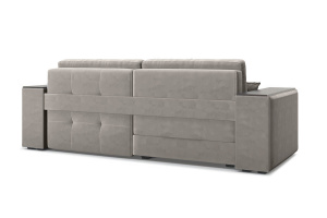 Угловой диван Кайман-5 с ящиками и столом Энерджи Лайт 810_16 (Бежево-серый) Вид сзади
