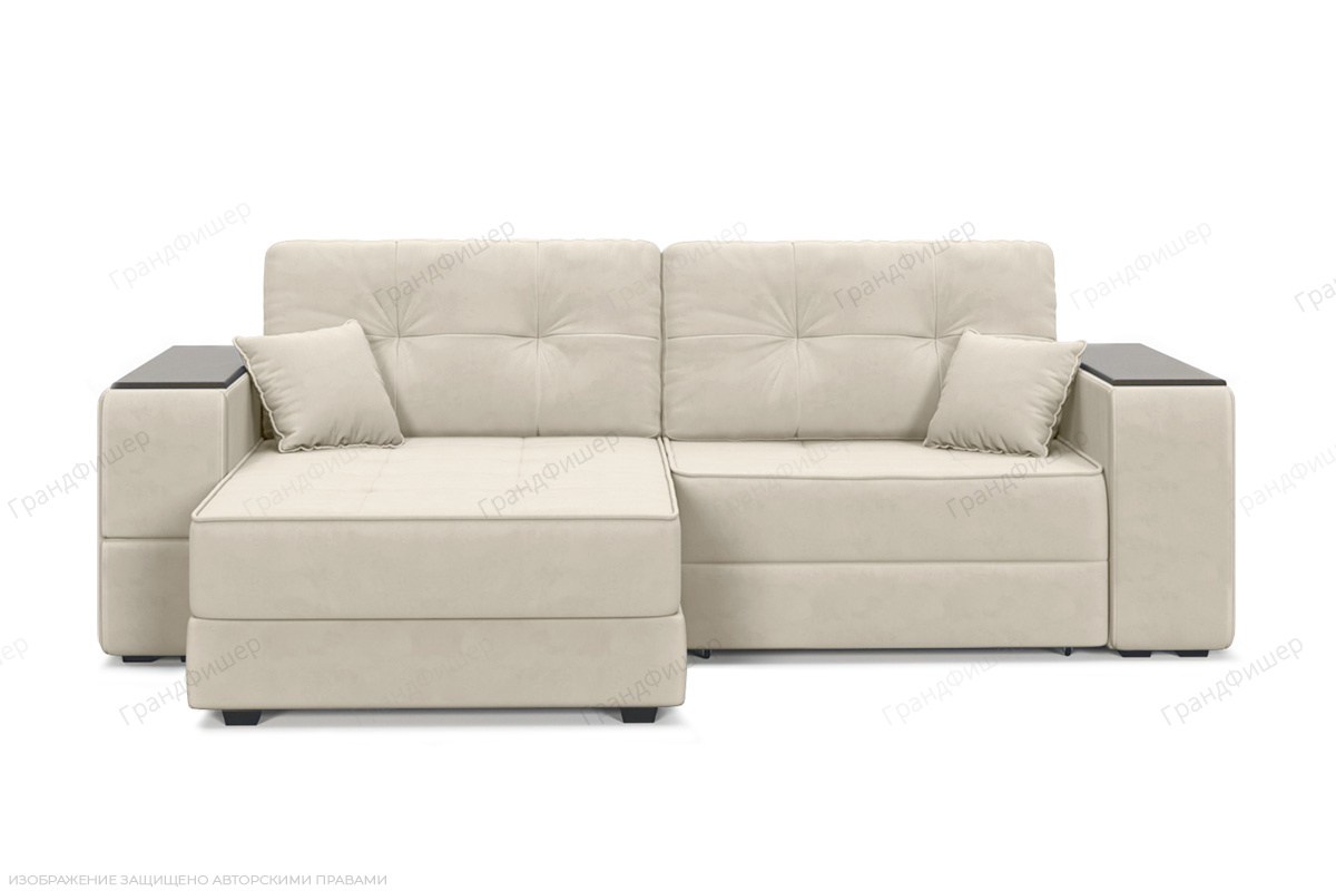 Угловой диван Кайман-5 с ящиками и столом Энерджи Лайт 810_2 Вид спереди
