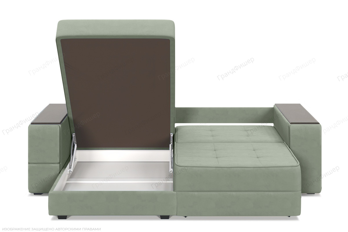 Угловой диван Кайман-5 с ящиками и столом Zara Olivo 30 Ящик для белья