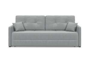 Прямой диван Кайман-3 Zara Steel 52 Вид спереди