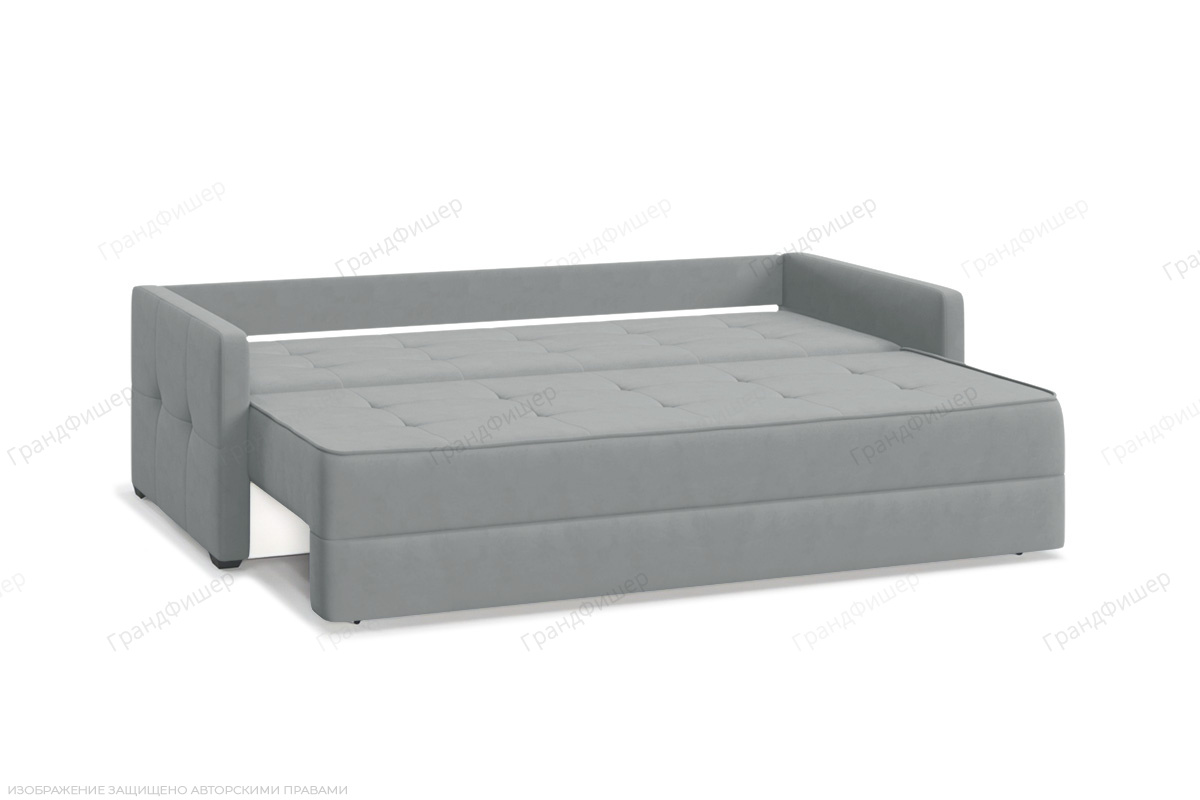 Прямой диван Кайман-3 Zara Steel 52 Спальное место