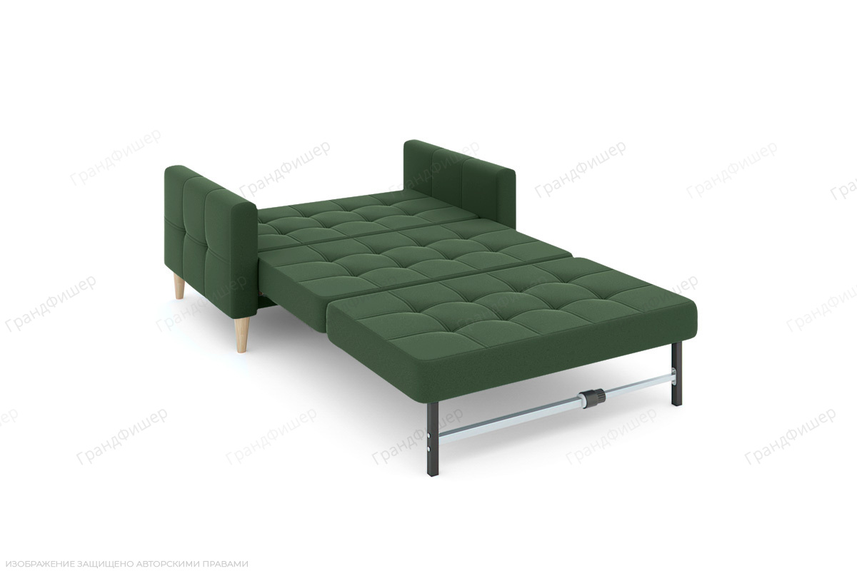 Зеленый диван Этро люкс с опорой №5 Amigo Green Спальное место