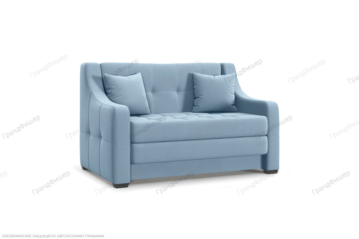 Прямой диван Сохо Amigo Blue Вид по диагонали