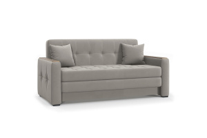 Прямой диван Этро люкс с накладками (спальное 140 см) Энерджи Лайт 810/16 Вид по диагонали