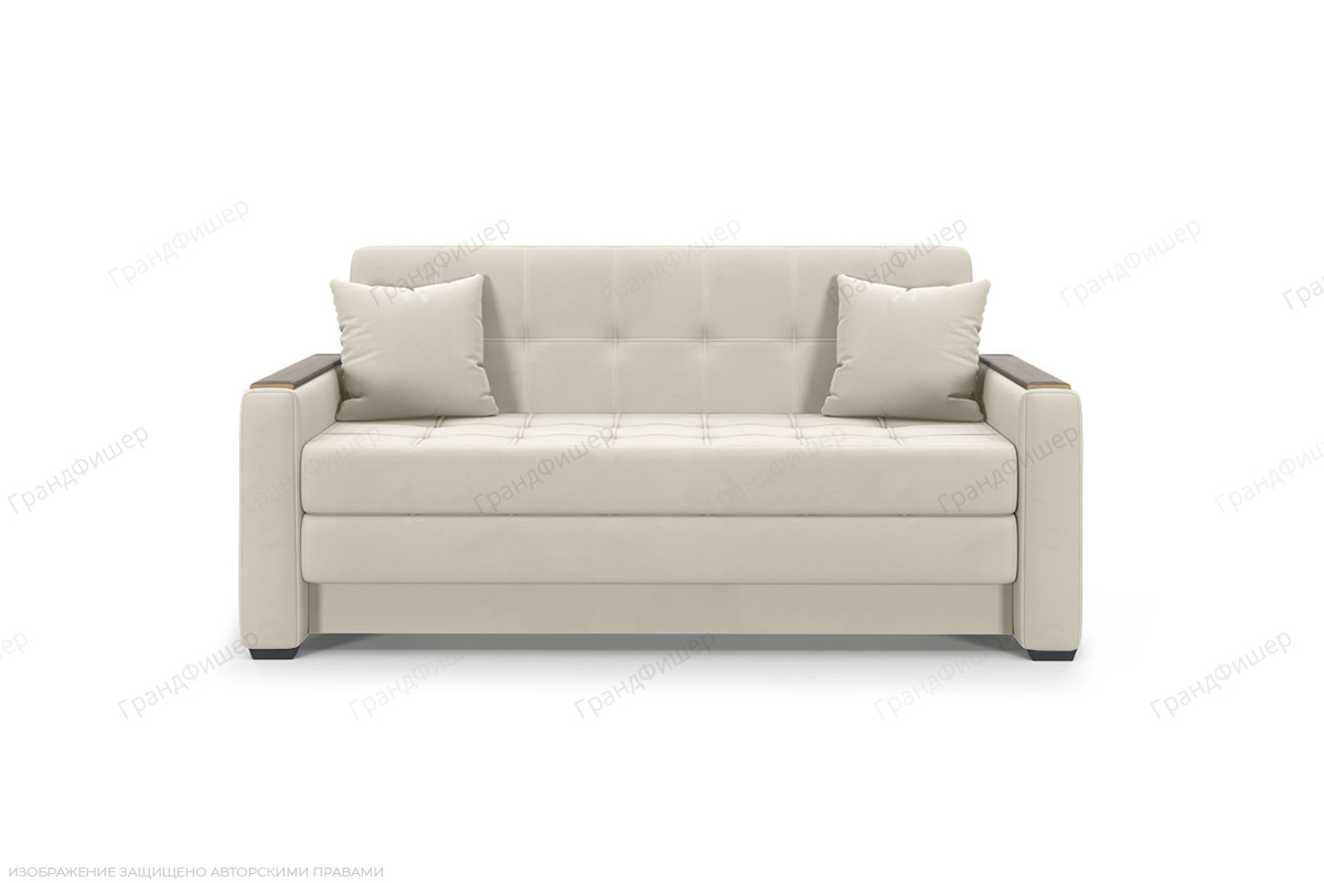 Прямой диван Этро люкс с накладками (спальное 140 см) Энерджи Лайт 810/2 Вид спереди