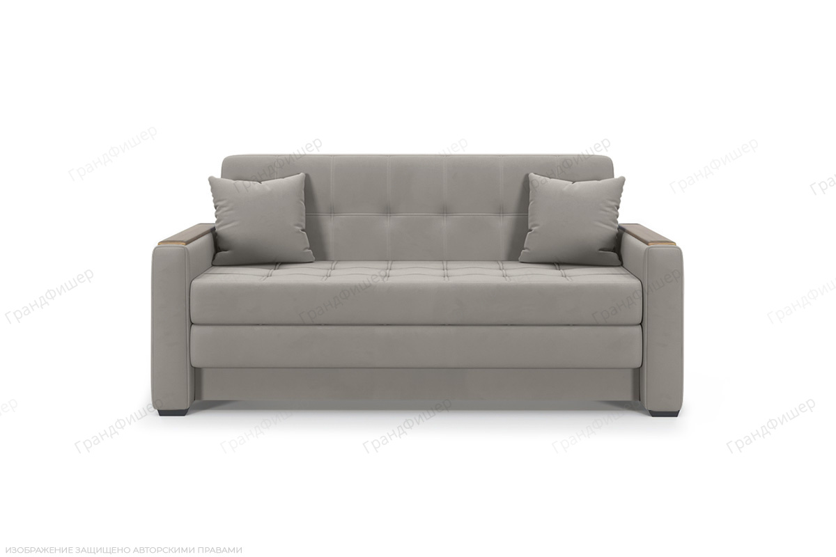 Прямой диван Этро люкс с накладками (спальное 140 см) Энерджи Лайт 810/16 Вид спереди