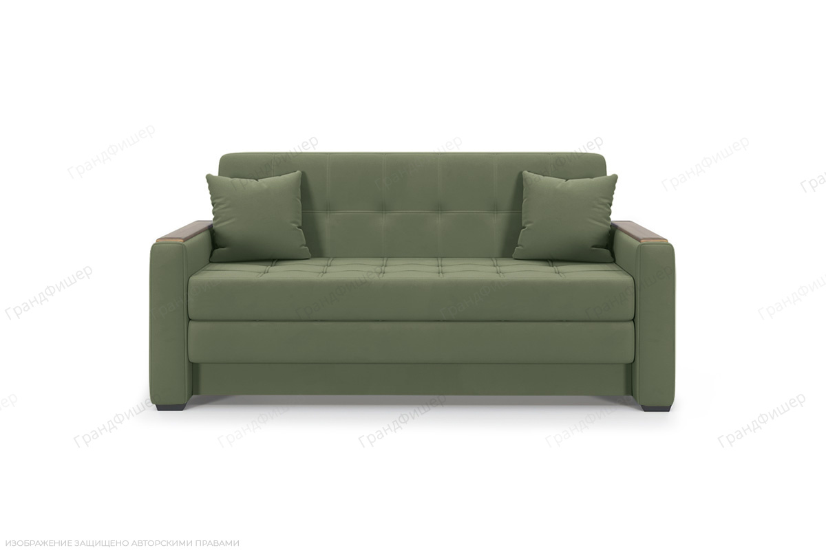 Прямой диван Этро люкс с накладками (спальное 140 см) Энерджи Лайт 810/13 Вид спереди