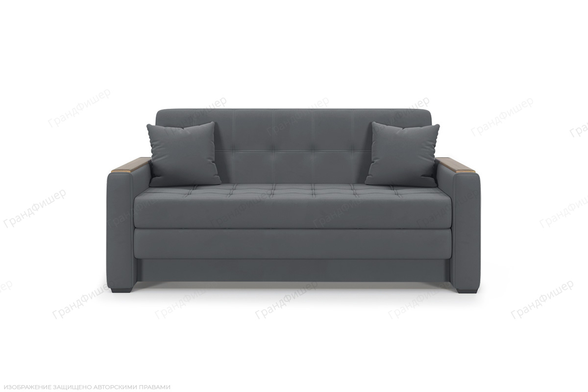 Прямой диван Этро люкс с накладками (спальное 140 см) Энерджи Лайт 810/19 Вид спереди