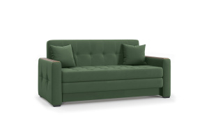 Прямой диван Этро люкс с накладками (спальное 140 см) Amigo Green Вид по диагонали