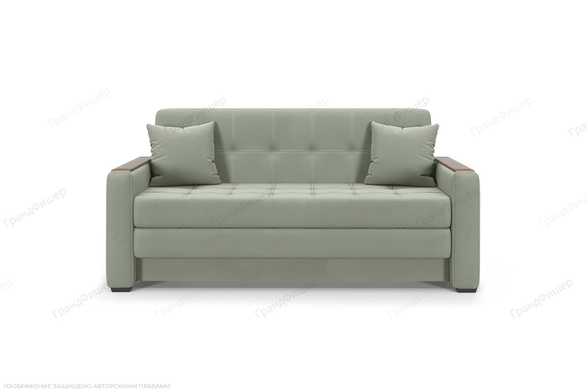 Прямой диван Этро люкс с накладками (спальное 140 см) Zara Olivo 30 Вид спереди