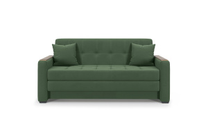 Прямой диван Этро люкс с накладками (спальное 140 см) Amigo Green Вид спереди