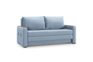 Прямой диван Этро люкс с накладками (спальное 140 см) Amigo Blue Вид по диагонали