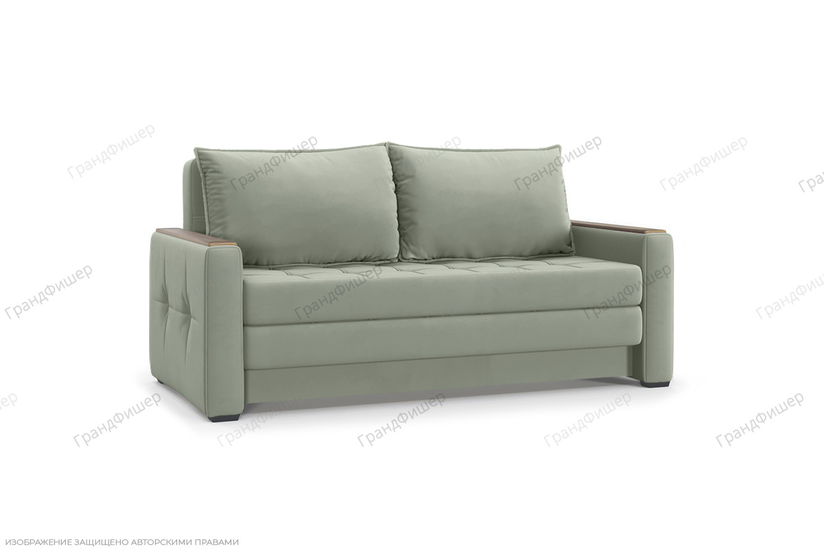 Прямой диван Этро люкс с накладками (спальное 140 см) Zara Olivo 30 Вид по диагонали