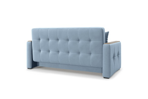 Прямой диван Этро люкс с накладками (спальное 140 см) Amigo Blue Вид сзади