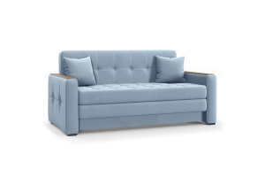 Прямой диван Этро люкс с накладками (спальное 140 см) Amigo Blue Вид по диагонали