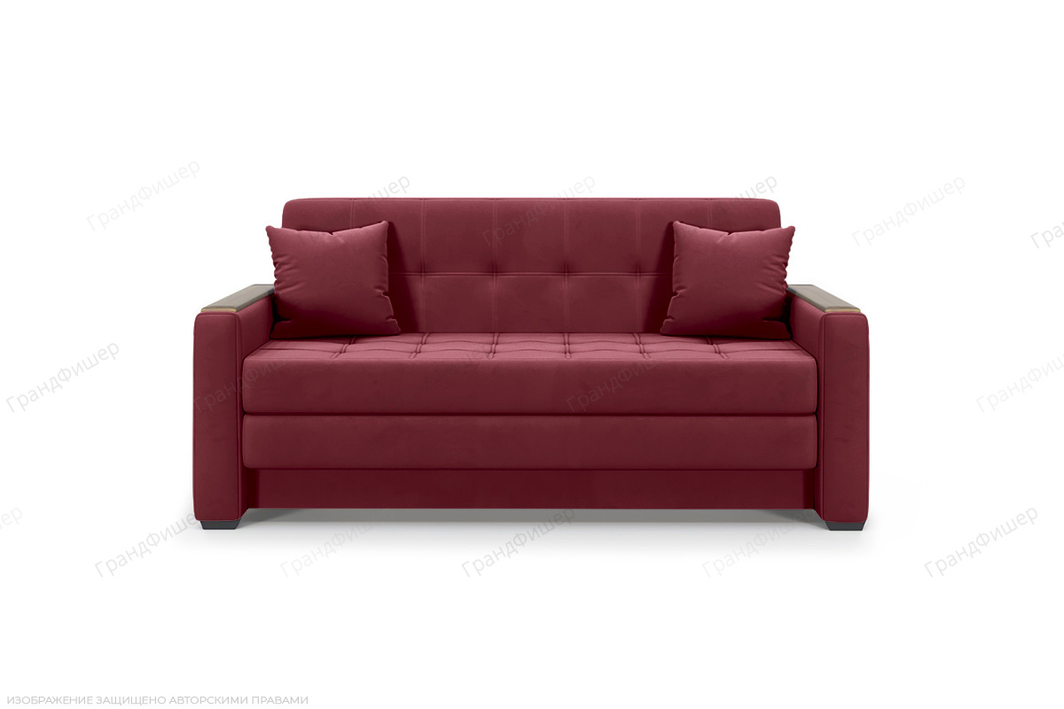 Прямой диван Этро люкс с накладками (спальное 140 см) Энерджи Лайт 810/17 Вид спереди