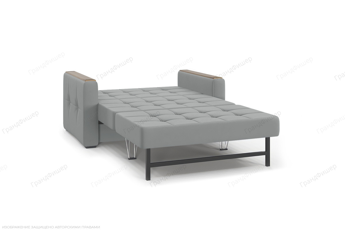 Прямой диван Этро люкс с накладками Zara Steel 52 Спальное место