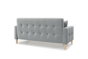 Прямой диван Этро люкс с опорой №5 (спальное 140 см) Zara Steel 52 Вид сзади