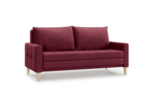 Прямой диван Этро люкс с опорой №5 (спальное 140 см) Энерджи Лайт 810/17 Вид по диагонали