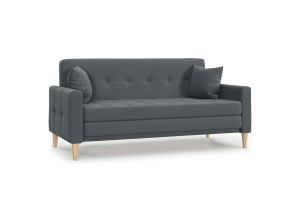 Прямой диван Этро люкс с опорой №5 (спальное 140 см) Энерджи Лайт 810/19 Вид по диагонали