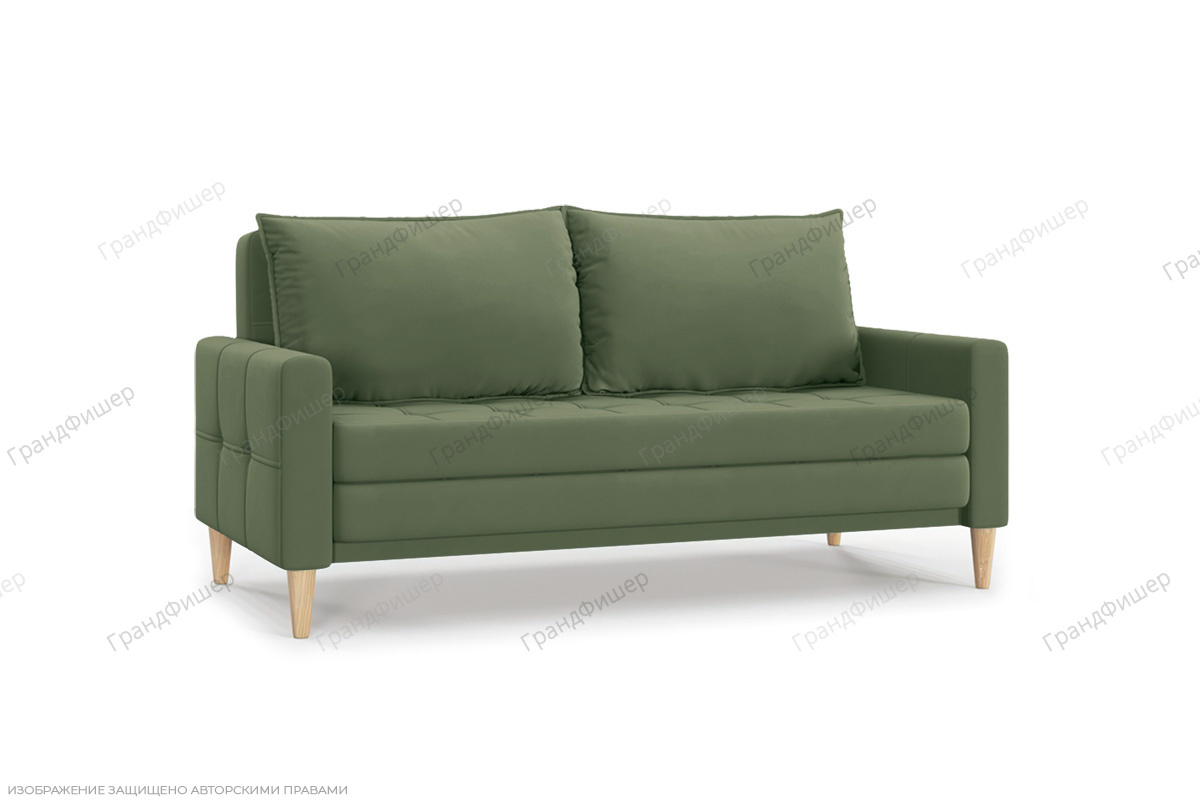 Прямой диван Этро люкс с опорой №5 (спальное 140 см) Энерджи Лайт 810/13 Вид по диагонали