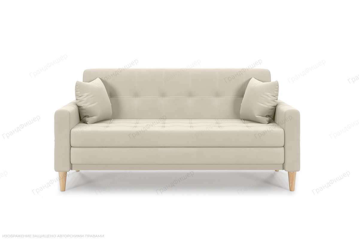 Прямой диван Этро люкс с опорой №5 (спальное 140 см) Энерджи Лайт 810/2 Вид спереди