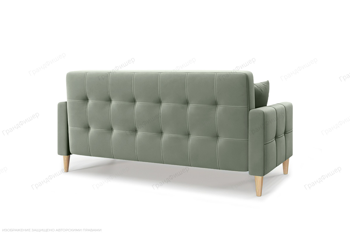 Прямой диван Этро люкс с опорой №5 (спальное 140 см) Zara Olivo 30 Вид сзади