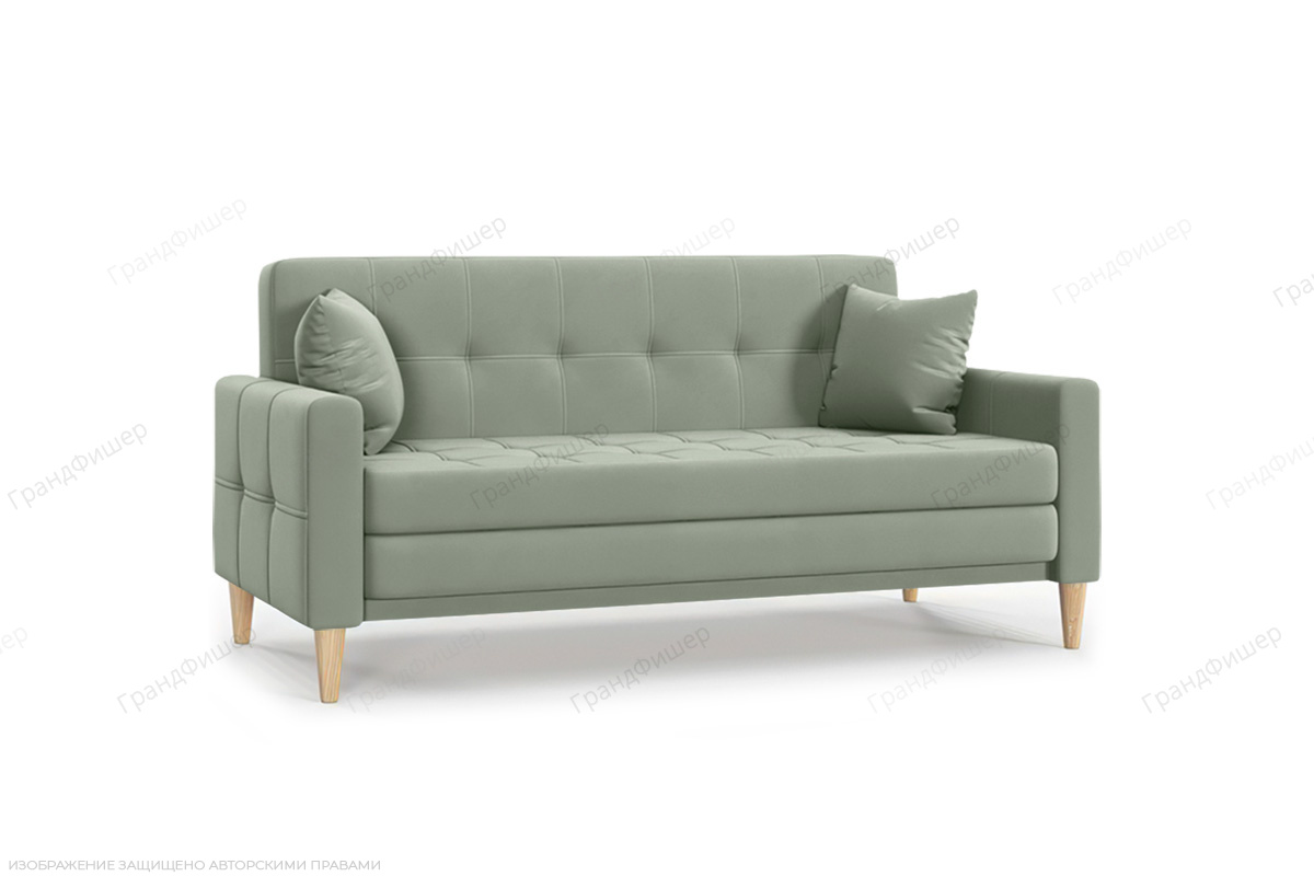 Прямой диван Этро люкс с опорой №5 (спальное 140 см) Zara Olivo 30 Вид по диагонали