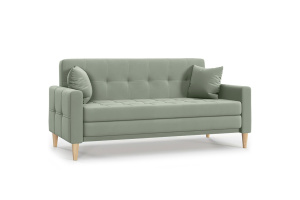 Прямой диван Этро люкс с опорой №5 (спальное 140 см) Zara Olivo 30 Вид по диагонали