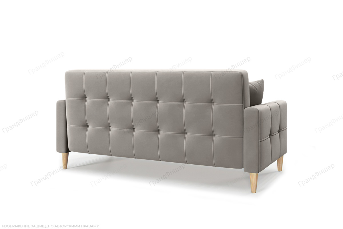 Прямой диван Этро люкс с опорой №5 (спальное 140 см) Энерджи Лайт 810/16 Вид сзади